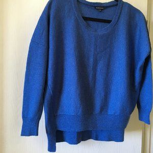 Eileen Fisher blue merino wool sweater. Size XS.